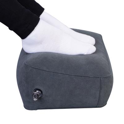 China Chinese Factory Custom Non-Toxic U Shape Inflatable Foot Rest Pillow PVC Travel Neck Inflatable Camping Pillow for sale