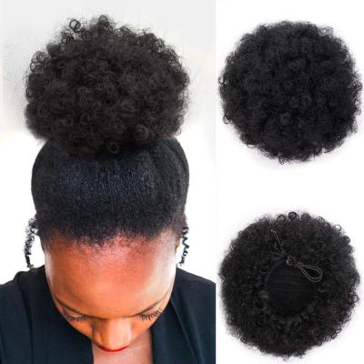 China Factory Price Updo Pictures Cheap Messy Afro Hair Piece Thick Bun Scrunchies Chignon Hair Bun for sale