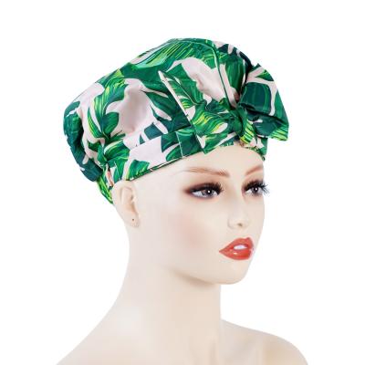 China Sustainable High Quality Luxury Waterproof Braids Shower Cap Custom For Woman for sale