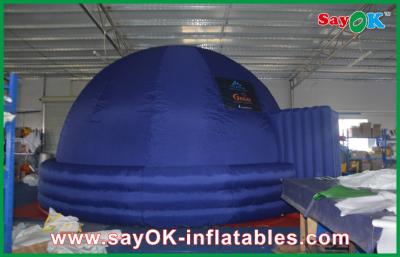 China Indoor Digital 7m Inflatable Planetarium Blue Educational Inflatable Dome Tent for sale