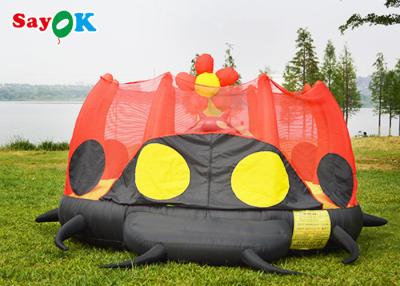 China Waterproof Inflatable Bounce House Children Bouncer Cartoon Ladybug Jumping Bed Slide for sale