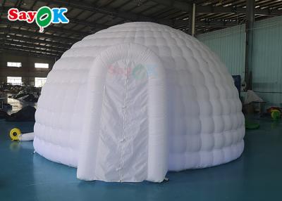 China White Outdoor Camping Inflatable Bubble Tent House Dome 6x5x3.2mH for sale