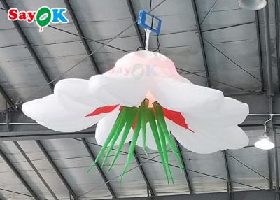 China Decoración colgante modificada para requisitos particulares de la flor de Inflables LED de la boda de la flor inflable gigante en venta