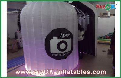 China Cabina inflable de iluminación portátil Logo Printed For Wedding de la foto del estudio inflable de la foto en venta