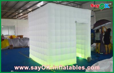 China Inflatable Cube Tent 2.4 X 2.4 X 2.5M Inflatable Photobooth Kiosk For Events With 2 Velcro Doors for sale