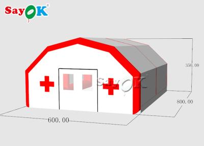 China Lona de encargo inflable de la tienda de refugio fuera de la tienda de refugio de la emergencia para el hospital, escuela en venta