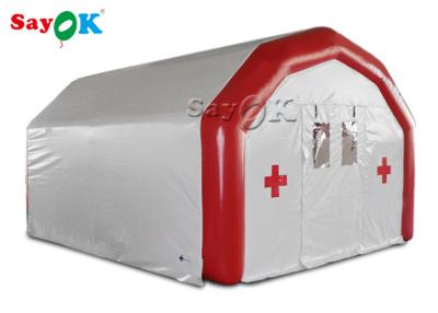 China Tienda médica inflable de poste del hospital móvil hermético grande inflable de la tienda para fijar camas médicas en venta