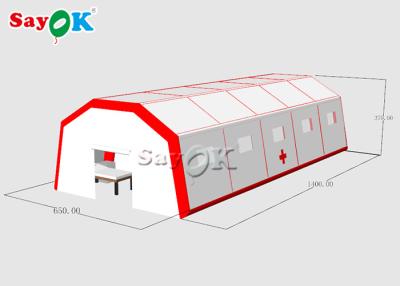 China Tienda inflable construida rápida inflable del aire de Gaint de la tienda de refugio para fijar SGS ROHS del CE de los pacientes en venta