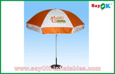 Chine Petit sautez l'été de parapluie de parasol de polyester de la publicité de tente d'auvent autour du parasol de jardin de Sun à vendre