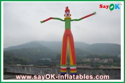 China Air Advertising Man Two Legs Inflatable Air Dancer , Inflatable Clown Rip Stop Nylon Cloth for sale