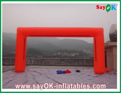 China Balloon Arch Frame PVC / Oxford Cloth Inflatable Arch , Logo Inflatable Square Finishing Arch for sale