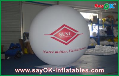 China Publicidad al aire libre ligera blanca Commerical del impulso gigante inflable del helio de 0.18mmPVC en venta