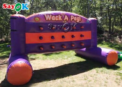 China Wack inflável dos jogos exteriores 3.6*1.2*1.8M Inflatable Sports Games um jogo de parede de Peg Commercial Inflatable Whack A à venda