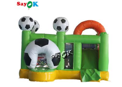 Chine Jeu de football vert petit sauteur gonflable rebondir Jeu de football sauteur combo à vendre