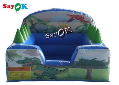 China Jardín con tema de dinosaurios piscina de bolas inflable con soplador de aire en venta