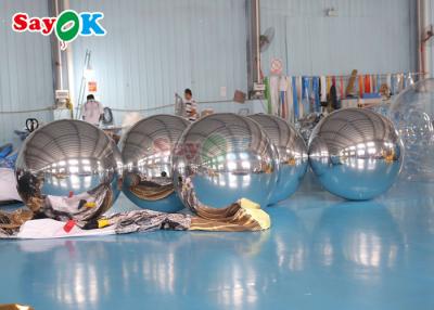 China Disco Globo de espejo inflable Brillante Decoración de eventos grandes Esfera flotante de PVC Globo de espejo en venta