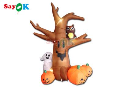 China 2mH Blow Up Pumpkin For Yard Outdoor Ghosts Tree Halloween Decoratie Te koop