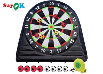 China Riesige Fußballziele 10 Fuß hohe aufblasbare Sportspiele Outdoor Dartboard mit 8 Stück Fußballs zu verkaufen