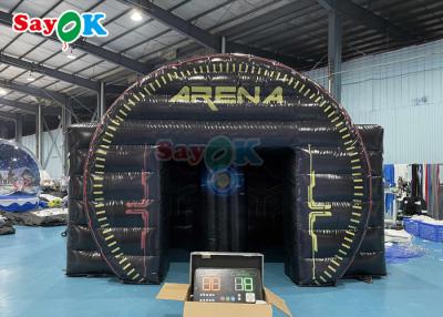 China Grappig opblaasbaar IPS Sport Games Opblaasbaar Interactief Centrum Licht Gevecht Met Play System Arena Tent Te koop