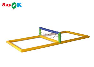 China Parques acuáticos inflables Adultos Interactivos Inflable Corte de voleibol acuático hermético Multifunción flotante en venta