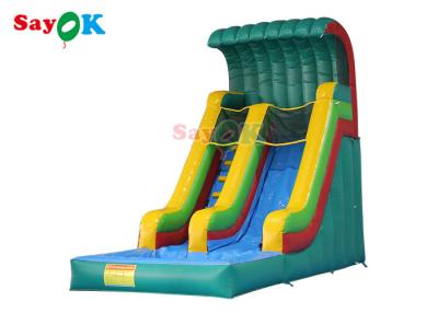 China Wet Dry Inflatable Slide Anti Ruptured Commercial Inflatable Water Slide Pool Two PVC Coated Sides for sale