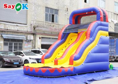 China Slide simples de PVC inflável Dinossauro único Slide seco Slide inflável Casa de salto com slide Slide inflável para piscina à venda