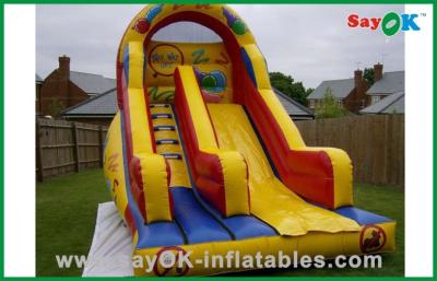 China Deslizamiento de agua inflable de color amarillo PVC inflable deslizador para el centro de juego en venta