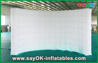 China Party Decoration Inflatable Wall Led Lights White Inflatable Wall Inflatable Backdrop For Wedding Decoration for sale