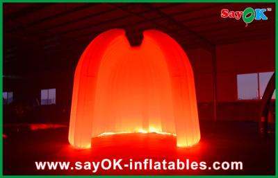 China Custom Inflatable Tent Wedding Party Round Inflatable Air Tent 210D Oxford Cloth With LED Lighting for sale