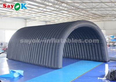 China Tenda inflável exterior 210D Tecido Oxford Preto Tenda de túnel inflável para exposição / promoção à venda