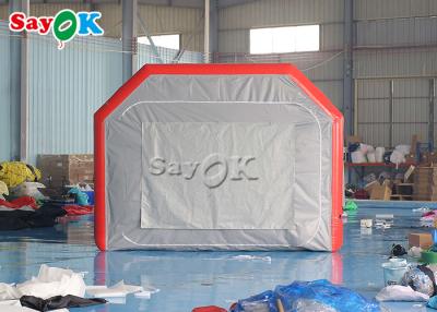 China Outdoor Inflatable Tent Grey Airtight Inflatable Air Tent Blow Up Spray Booth Car Painting for sale