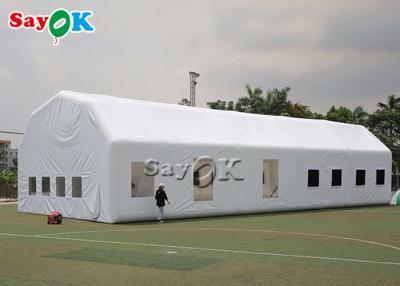 China Inflatable Lawn Tent Waterproof White 20x10x5.5mH Inflatable Automotive Paint Booth for sale