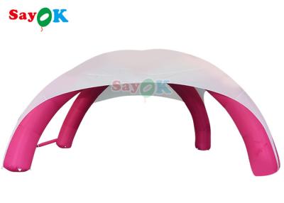 China Event Sponsored X Shape Inflatable Spider Tent Advertising Promo Tent White And Pink 	Inflatable Air Tent for sale