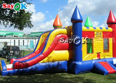 China 6*4m Pvc Air Jumping Bouncing Castles With Slide Commercial Inflatable Bouncer para Kid à venda