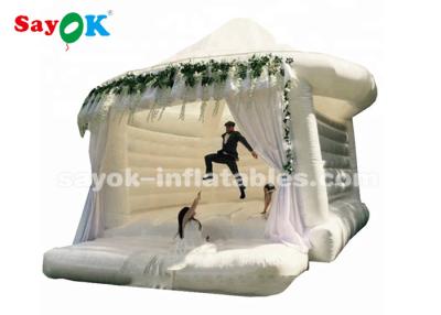 China Commercial Outdoor White Inflatable Bounce For Wedding Customized Size for sale