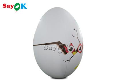 China Decoración de Pascua Productos inflables personalizados Coloridos Balón de forma de huevo de pájaro inflables en venta