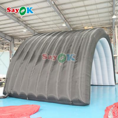 China 10x6x5.4mH Cúpula Negra Tenda de escenario inflable para eventos de fiesta en venta