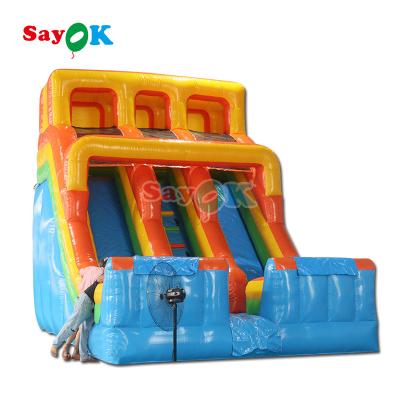 China Commercial Grade Water Slide Inflatables Double Slide for sale