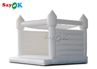 China Erwachsene Kind reine weiße Hochzeit Pvc Sprunghaus mit Luftbläser zu verkaufen