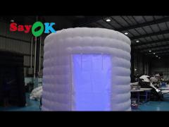 Inflatable White Photo Booth Wall Selfie Booth Backdrop Photo Booth Enclosure Portable Photoshoot