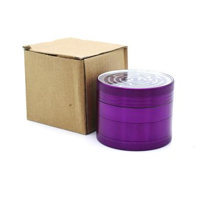 China Custom Wholesale Colorful Grinder 63mm Aluminum Aluminum Maze Grinder Tobacco Weed Weed Grinder for sale