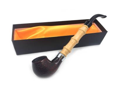 China Custom Cigarette Wooden Tobacco Pipe Stem Smoking Pipe Tobacco Pipe Gift Box Making for sale