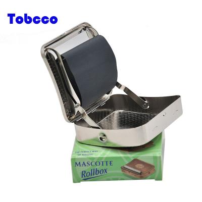 China China Factory 70mm Metal Cigarette Tobacco Rolling Machine Box Automatic Tin Cigarette Rolling Case for sale