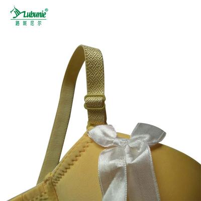 China LUBUNIE Antibacterial Fashion Quick Dry Breathable High Quality One Cup Yarn Silk Bra for sale