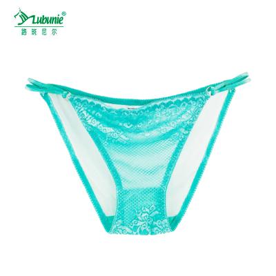 China LUBUNIE antibacterial high-waist sexy ladies plus size lace panties soft underwear for women for sale