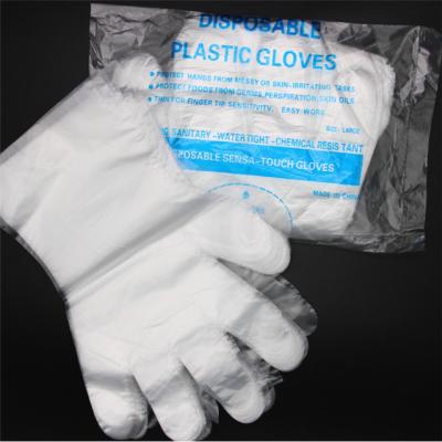 China 100Pcs Plain Or Microgroove Packing Poly Plastic Transparent HDPE USE Oven Mitt for sale