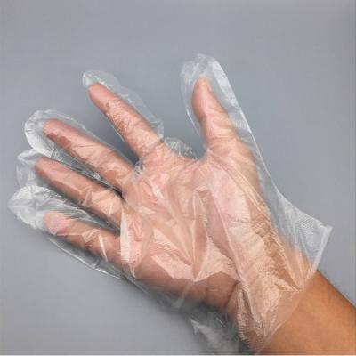 China Microgroove Food Grade Plain Or Cleaning Kitchen Embossed HDPE Gloves for sale