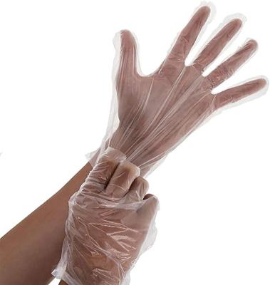 China Non Sterile Plain Or Polyethylene Plastic Microgroove Clear Work Kitchen Gloves For Cooking for sale