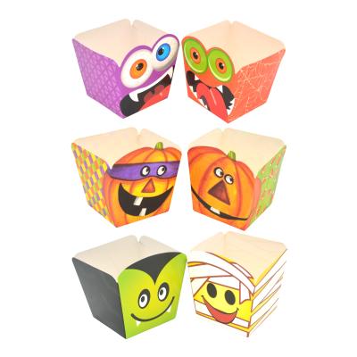 China Disposable Halloween Decoration Party Supplies Popcorn Paper Candy HW Festival Kits Adult Kids Tableware for sale