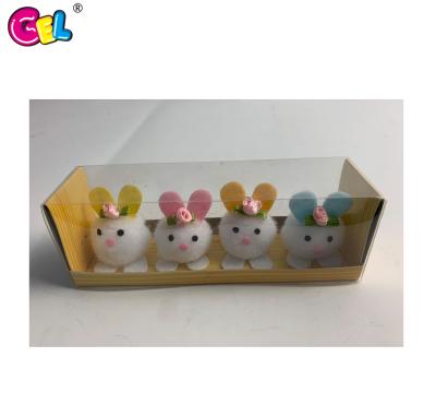 China 4pcs/box Easter Decoration Cute Rabbit Gift High Quality Easter Bunny Plush Toy For Decoration for sale